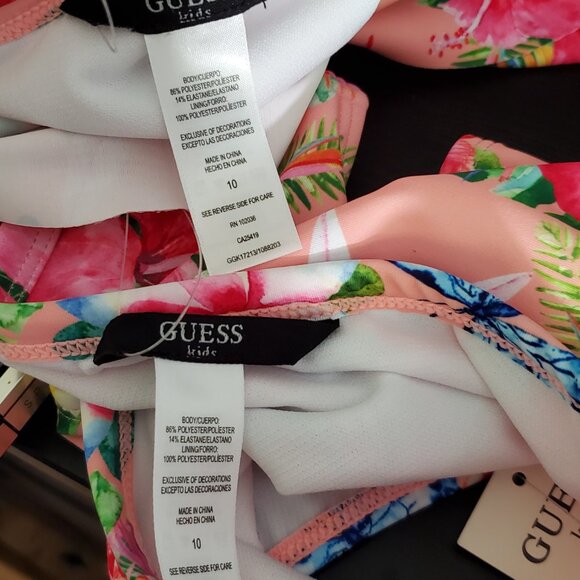 Guess Triangle Logo Two Piece Tankini Swim Suit - Picture 4 of 4